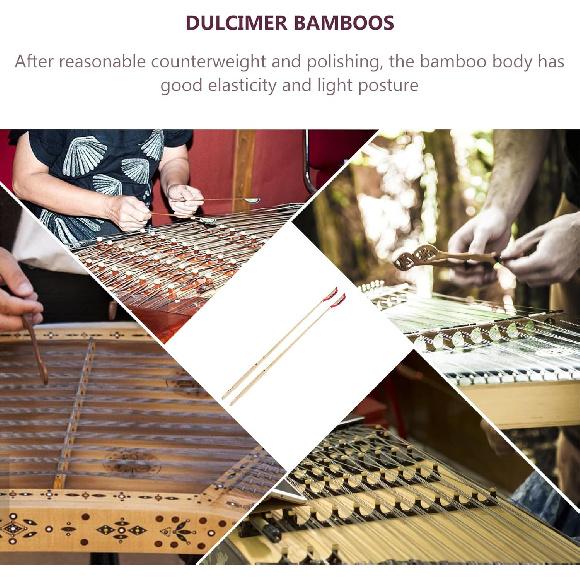 

2 шт. Палочки-молотки для цимбал, бамбуковые, принадлежности для янциня, аксессуар для янциня, китайские цимбалы, профессиональные части музыкального инструмента