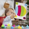 Lalaboom Baby Spielzeug Farb-Zuordnungs-Puzzle, Dreh- und Stecktafel, 21 Teile, BL710, Authentisch