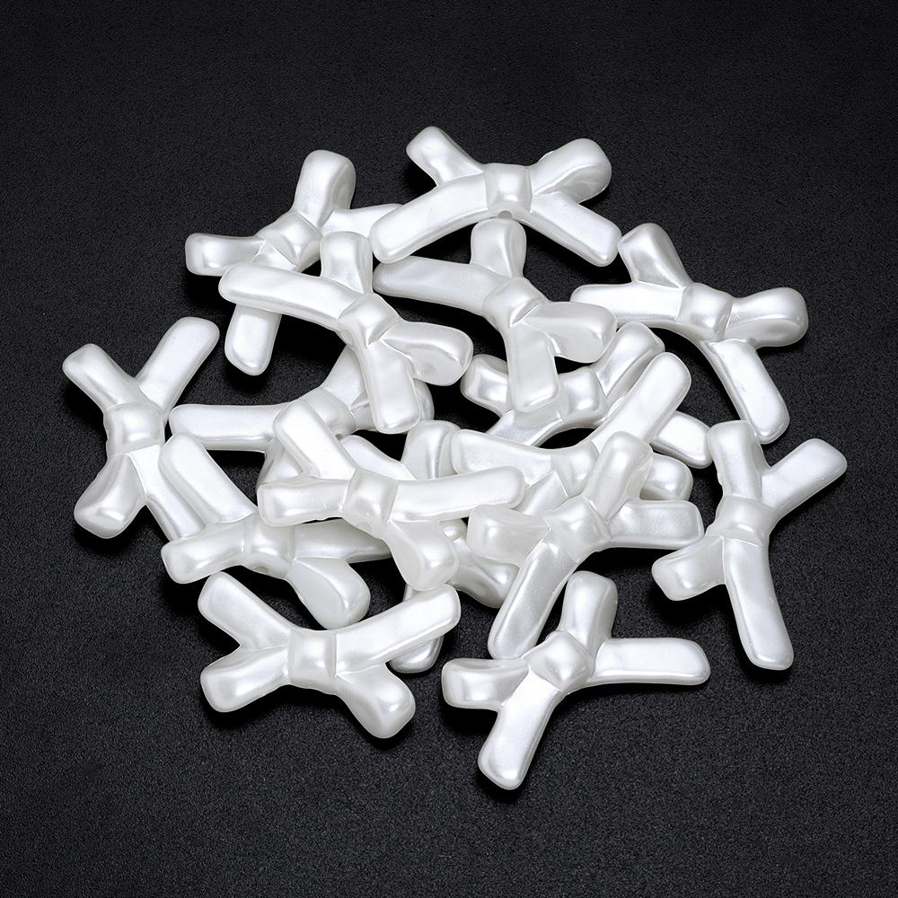 30-100Pcs Multi-shape Acrylic Beads Charms Imitation Pearl Beads For DIY Necklace Bracelet Pendant Jewelry Making Accessories