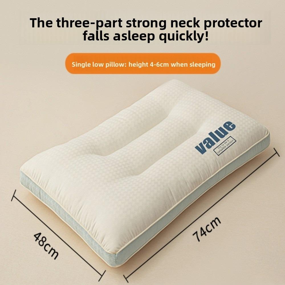 Soft Deep Pillow Breathable Comfortable Health Care Pillow Can Effectively Support The Neck Quick Rebound Sleep Aid Pillow