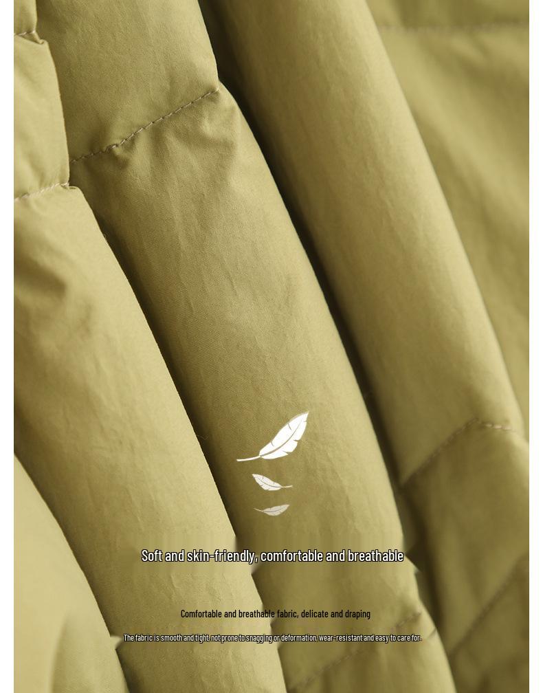 Women's Short 2024 Autumn/Winter Lightweight White Duck Down Vest - Sleeveless Top
