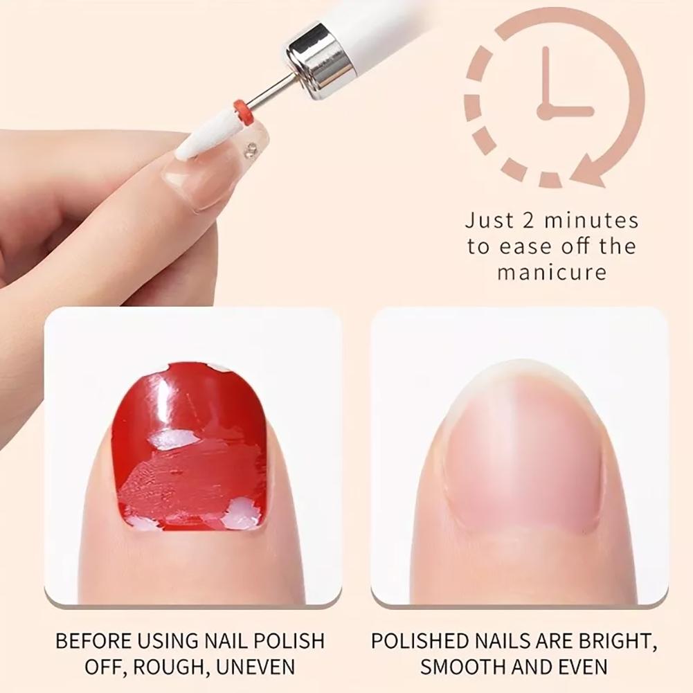 Electric Nail Drill - Portable Mini Nail Polish Grinder with LED Display, Hypoallergenic Nail Art Pen & Cuticle Remover Tool