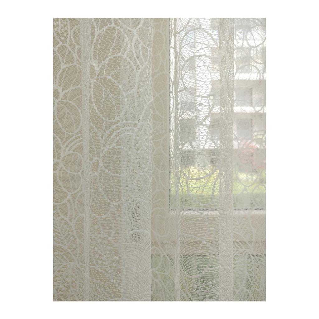 Special Knitted Textured Tulle Curtain, 600x250, Sparse Battery, 1/2