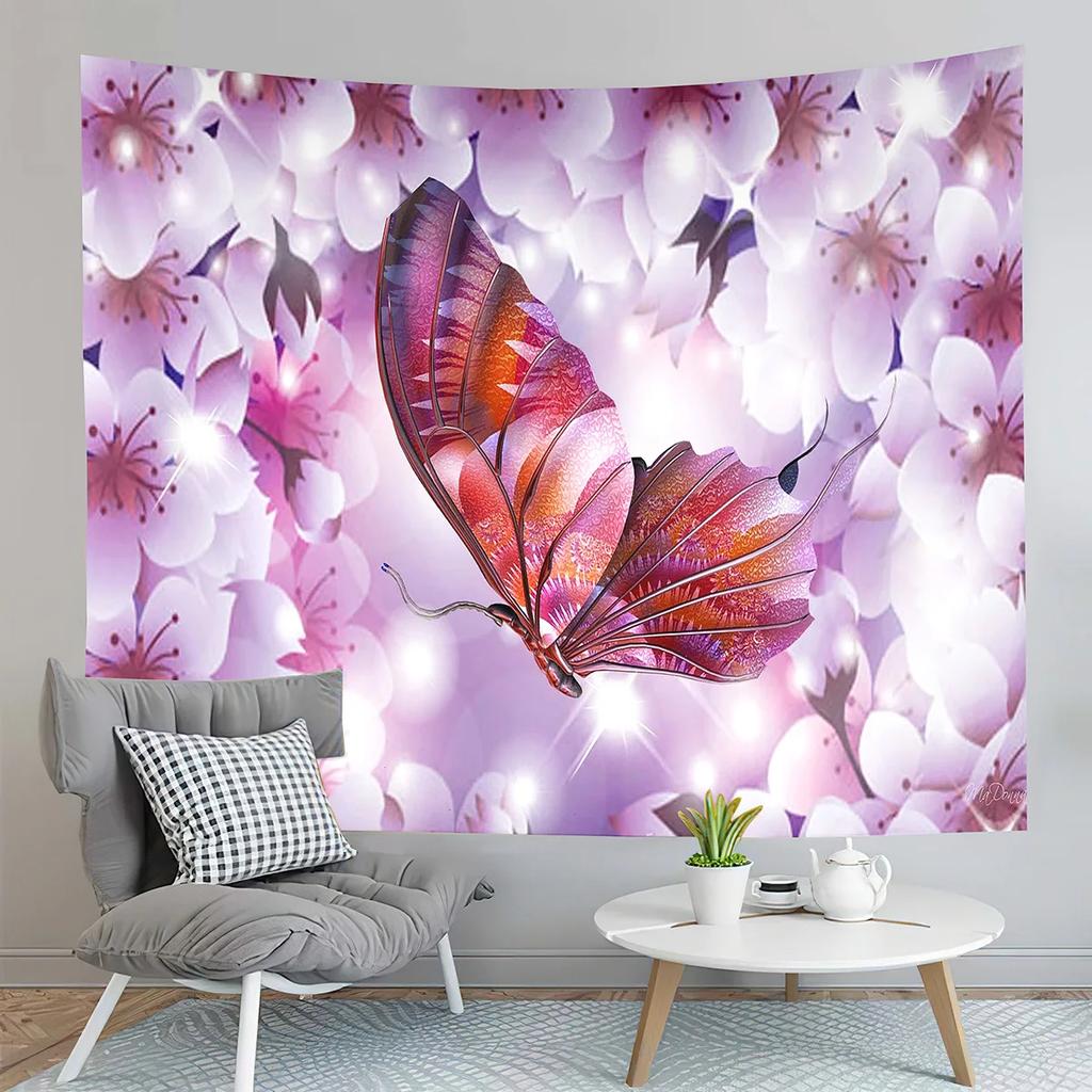Mountain Fuji Japan Tapestry Cherry Sakura Blossom Temple Tapestry Wall Hanging Decor Tapestries Bedroom Home Living Room Dorm