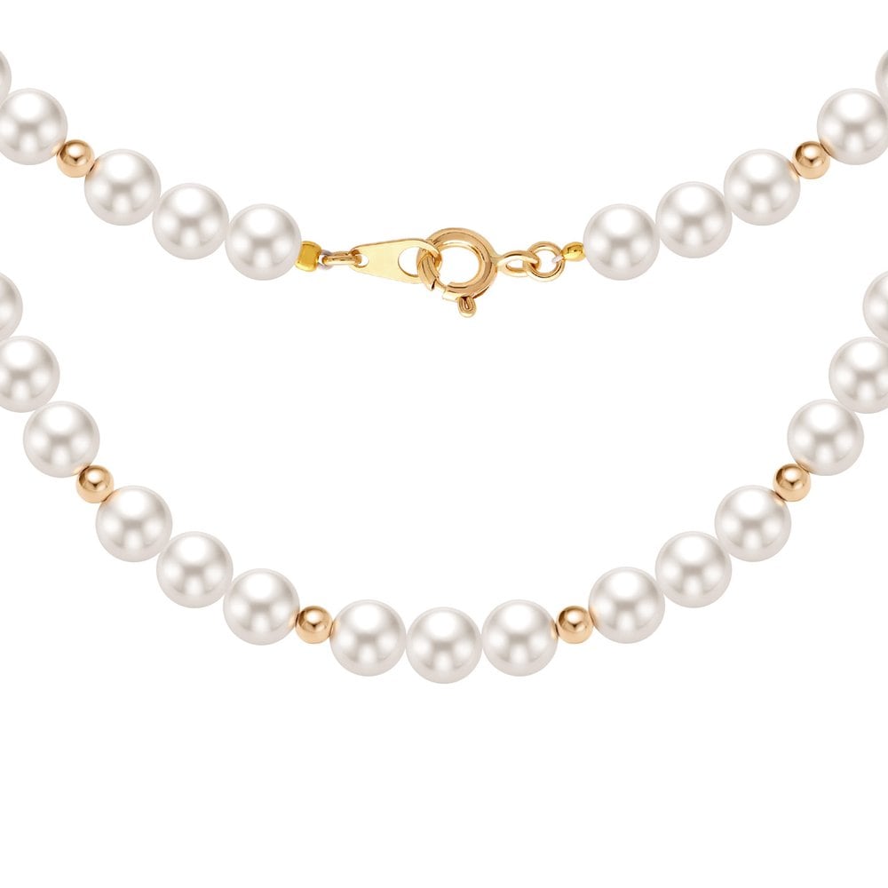 [Goldpang] 14K Golden Ball Pearl Bead Necklace