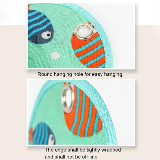 Bolsillo Colgante Mano de Obra Fina Impermeable Algodón Lino Patrón Lindo Estampado Bolsita para Detrás de la Puerta para el Hogar