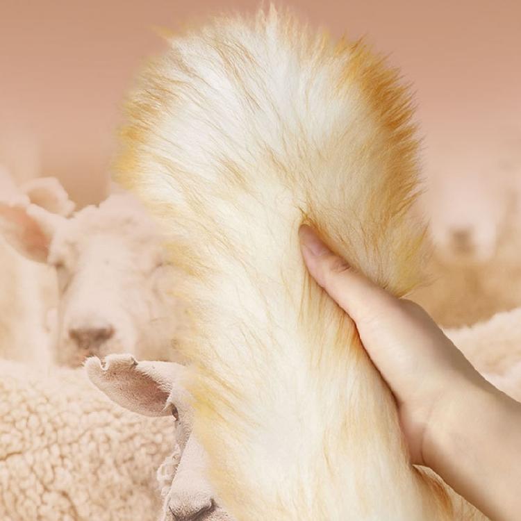 Wiederverwendbarer Reinigungsstaubwedel aus Wollfaser mit Bambusgriff für Haushalt, Büro, Fahrzeugpflege und Geräteentstaubung