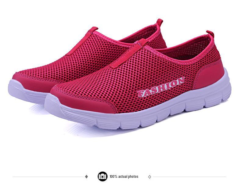 Plus Size Men's Breathable Mesh Slip-On Shoes - Lightweight, Casual, and Perfect for Summer