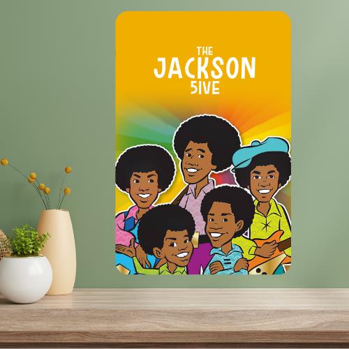 Металлическая табличка-плакат Классическое телешоу The Jackson 5ive 20x30cm（7.8x11.8inch）