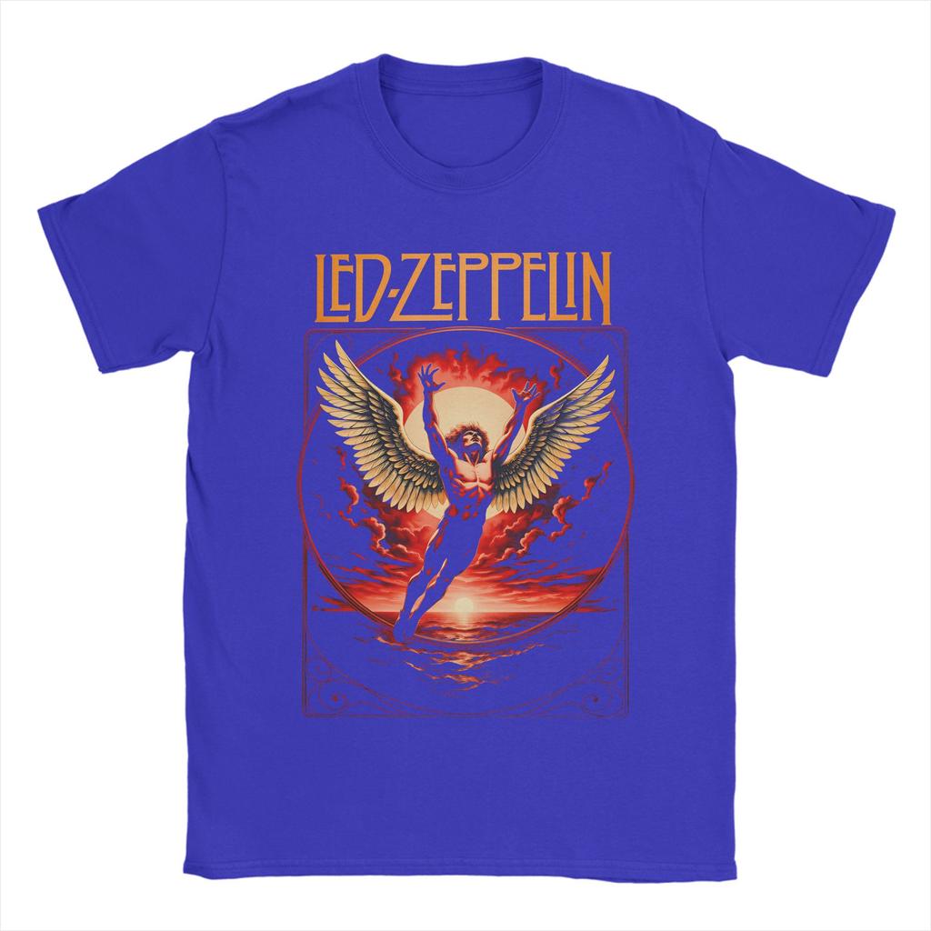 Unisex Women TShirt The Mother Ship Led Zeppelin TShirts Harajuku Summer Tees Vintage Pure Cotton Tops Birthday Present