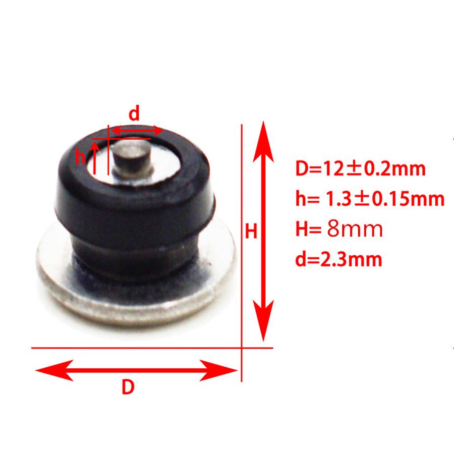 Car Tires Studs Spikes Wheel 12x8mm Snow Chains For Car Vehicle Truck Motorcycle Tires Winter Universal 100pcs/set Aluminum