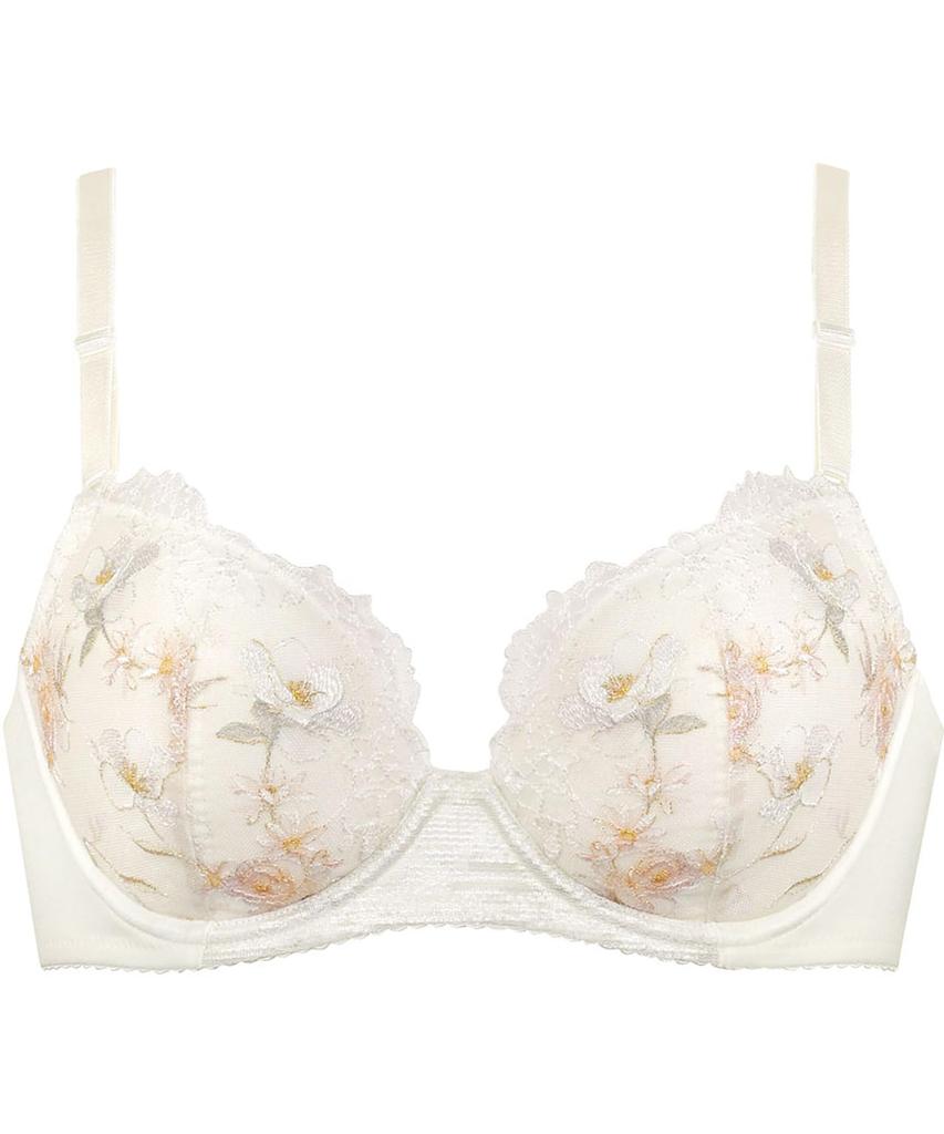 Bra with a natural rounded comfortable to soft material that fits your bust Up Bra KB2061 IV A70 [Wing/Wacoal] silhouette, wear, [Natural Bra] Women's