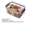 Airtight Food Storage Box Sealed Transparent Multi-Compartment Container Stackable Food Canister for Kitchen Pantry Loose Tea Leaves Spices