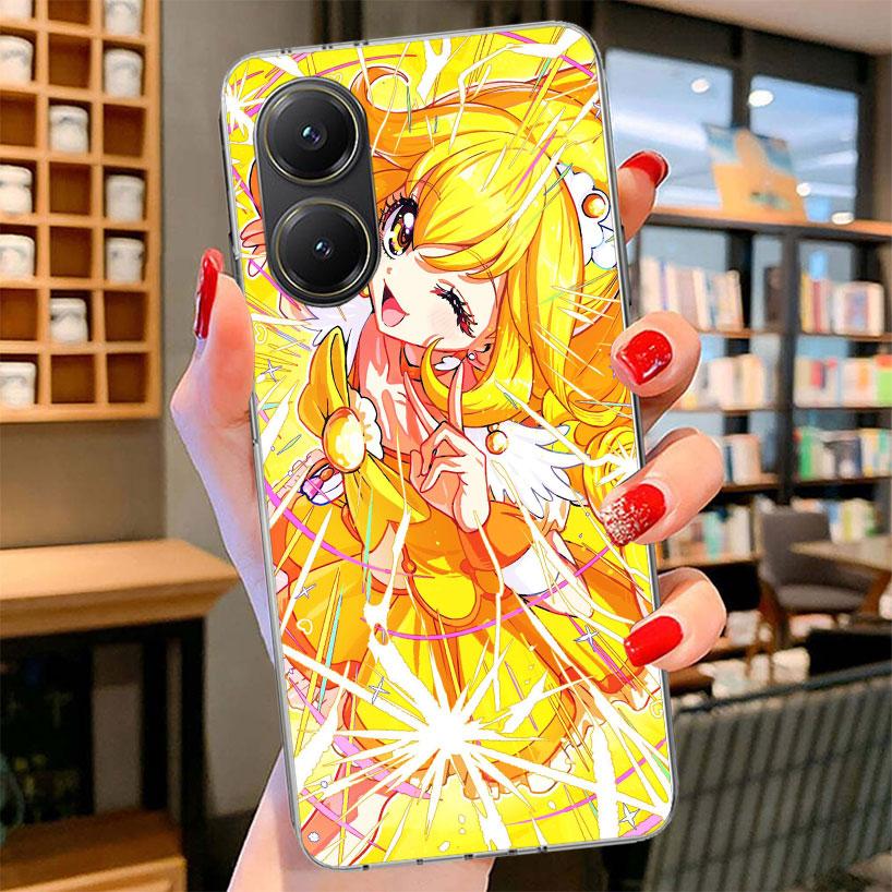 Pretty Cure Anime Phone Case For Xiaomi Poco F7 Ultra X7 X6 X5 Pro M7 Redmi 15C 15 13C 13 12C 12 10C 10 9A 9C 9T 9 Shell Poco F7