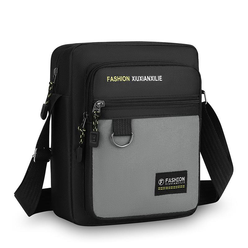 Men's messenger bag new multi-functional nylon fashion cloth business shoulder bag trendy cool versatile men's bag