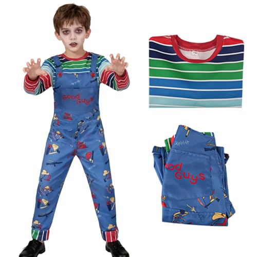 

[Moerstar] Child s Play Chucky Cosplay Costume for Halloween, Kids and Adults, Horror Costume, Events, School Festivals, Christmas, Disguise, Hallowee