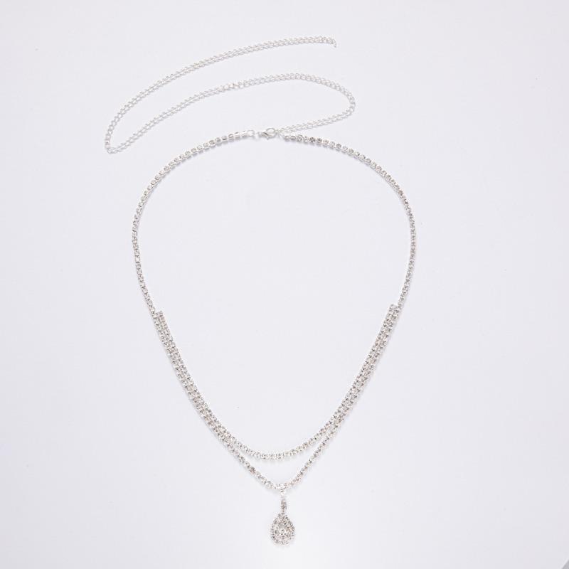 Claw Chain Rhinestone Water Drop Waist Chain Sexy Personality Pendant Waist Jewelry Body Chain Niche Fashion Women'S Chain Belt