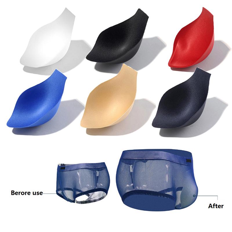 Men Push Up Cup Pad Pouch Front Enhancement Swimwear Briefs Enlarge Protect