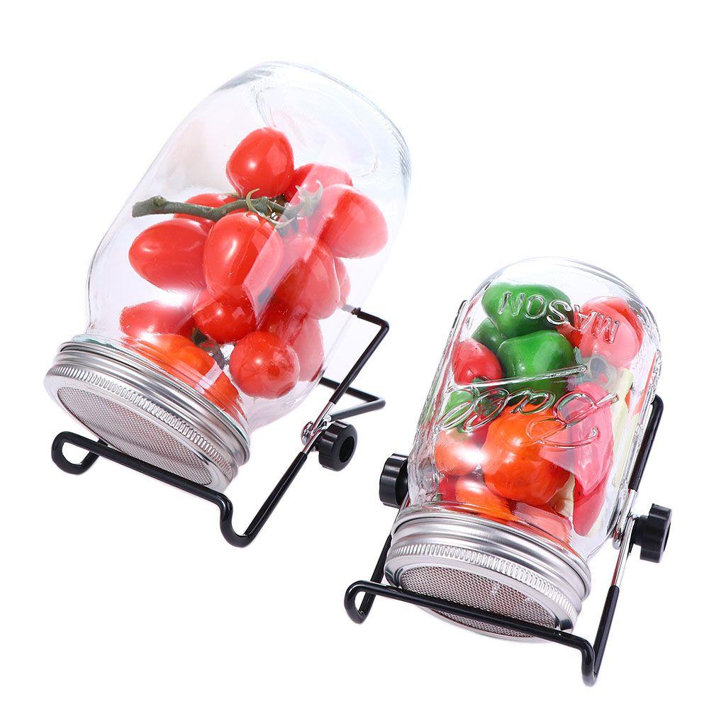 

Fresh Organic Wide Mouth with Stand Sprouter Sprouting Jar Kit Mason Jars Germination Cover 16oz