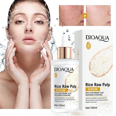 100ml Rice Starch Essence Hyaluronic Acid Moisturizing Essence Moisturizes, Brightens, Lightens, Darkens, Pores, and Smoothes Skin