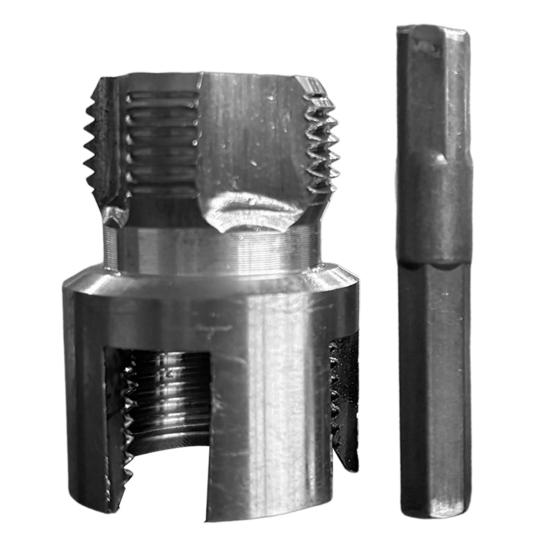 Herramientas para Cortar Roscas de Tubos Kit Roscadora de Tubos de PVC Herramientas Integradas de Doble Función para Roscado de Tubos Interno Externo para Reparaciones Domésticas
