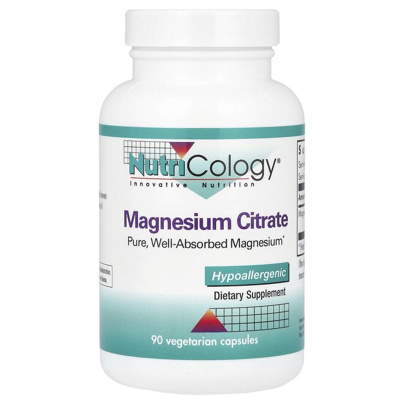 Magnesium Citrate, 90 Vegetarian Capsules (170 mg per Capsule)