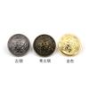 Copper Buttons Vintage Logo Bronze Silver Denim Jacket Buttons Clothes Coats Clothing Buttons Accessories