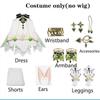 Nahida Cosplay Costume Lesser Lord Kusanali Full Set Dress Ears Wig Nahida outfits for Comic Con