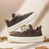 New Spring Autumn Height Increasing Thick Soled Men'S Canvas Shoes Low Cut Men'S Casual Single Shoes