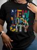 New York City T-Shirt For Women Casual Short Sleeve Tee 1 Pcs 100% Heavy Cotton