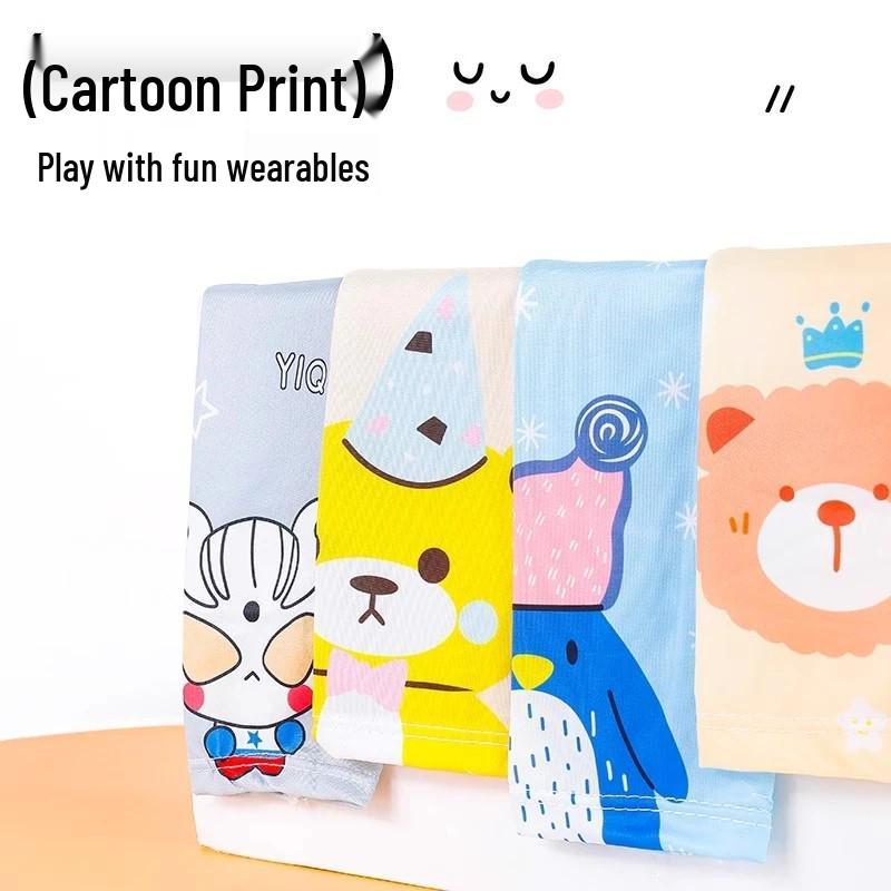 Manchons de bras en soie glacée à protection UV pour enfants - Pare-soleil d'été rafraîchissants pour garçons et filles