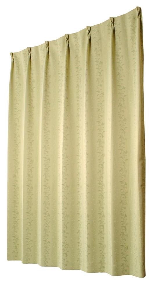Univer Blackout Drape 100cm Wide x 200cm Set of 2 Curtains, Prologue, Green, Long,