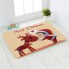 Christmas Themed Door Mat With Snowman Reindeer Christmas Tree Festive Text Designs Lovely Printed Mat Floor Mat For Entryway