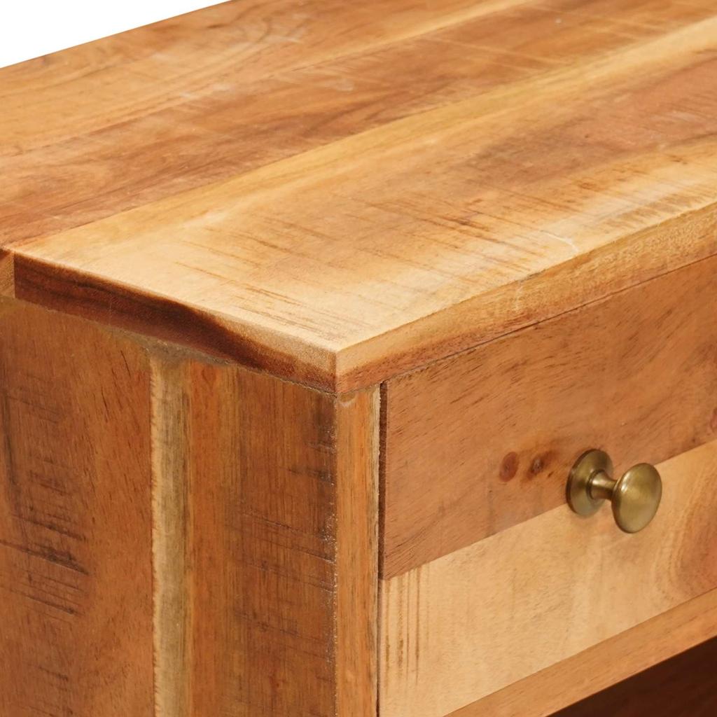 TV Stand Natural 110 X 30 X 44 Cm Solid Acacia Wood