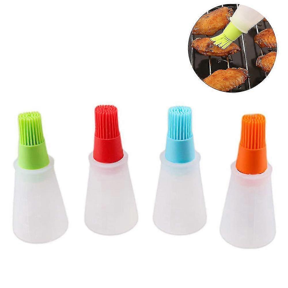 4 Pcs Silicone Oil Bottle Brush Bbq/pastry Basting Brushes,silicone