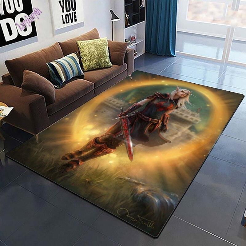 World of Warcraft Cool Creativity Tištěný vzor Protiskluzový koberec Bohemia Koberec Obývací pokoj Dekorace koberce Tapiserie