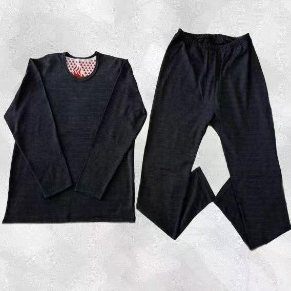 

Graphene Plus Size Heated Underwear Set - Warm, Round Neck Base Layer for Men & Women 3XL