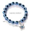 Bohemian evil eye bracelet, for men and women, negative energy beaded bracelet, elastic cord bracelet, handmade lucky jewelry