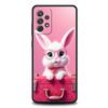 A Cute Rabbit With A Purple Hat Phone Case for Samsung Galaxy A15 A14 A25 A54 A34 A51 A71 A72 A73 A32 A52 A52S A21S 5G TPU Shell