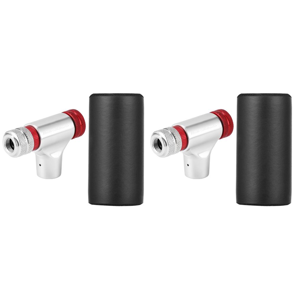 CO2 Bicycle Pump Schrader Presta Valve Mini Bicycle Pump Aluminum Alloy CO2 Bike Tire Inflator for MTB Road Bike