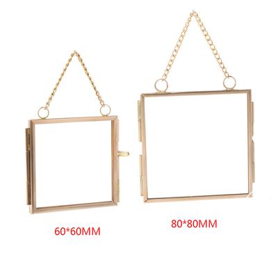 DIY Metal Photo Frame Wall Mounted Retro Picture Artwork Display Frame for Vintage Art Collection Painting Display
