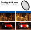 HdoorLink Univerzální nastavitelný 52mm klip na objektiv fotoaparátu telefonu CPL Starlight 8řádkový filtr pro všechny smartphony Filtr objektivu mobilního telefonu pro mobilní telefony