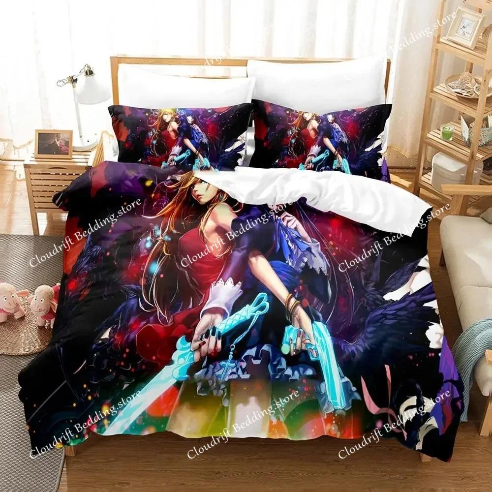 Anime Panty Stocking Bedding Set Duvet Cover Bed Set Quilt Cover Pillowcase Comforter King Queen Size Boys Adult Bedding Set