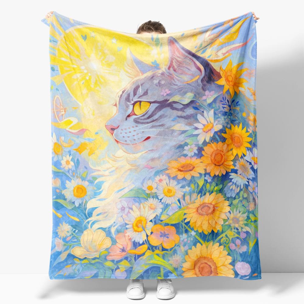 The Starry Night Throw Blanket Art Oil Painting Style Soft Cozy Blankets Soft Warm Flannel Blanket for Bed Room Home Sofa