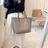 Women's bag new 2025 Korean version shoulder bag printed plaid tote bag handbag mother and child large capacity bag
