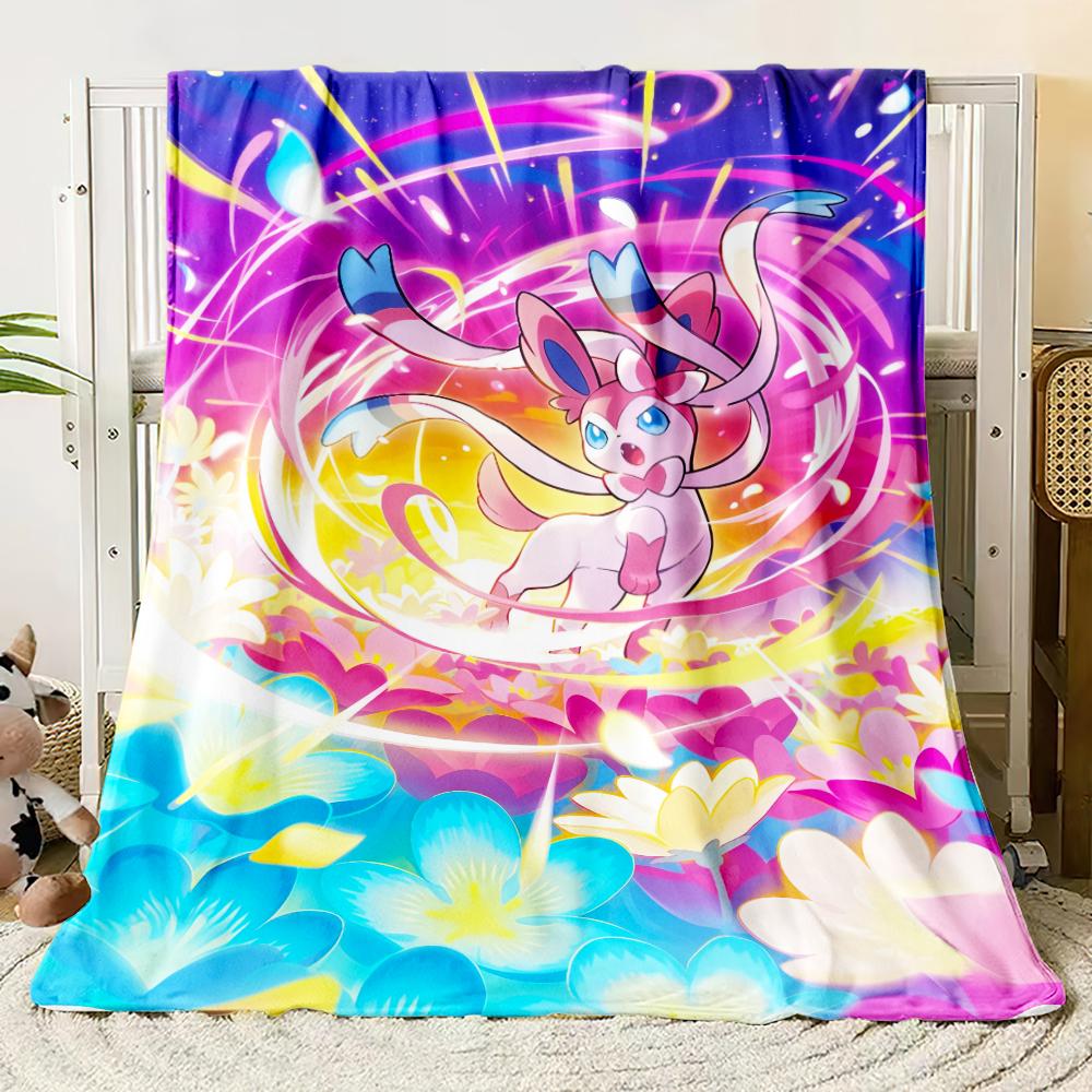 

Pok É Mon Flannel thin Blanket for Bedrooms,Living Room,sofa blankets,Offices,Lunch Break,Picnics,,valentine gifts 100x150cm