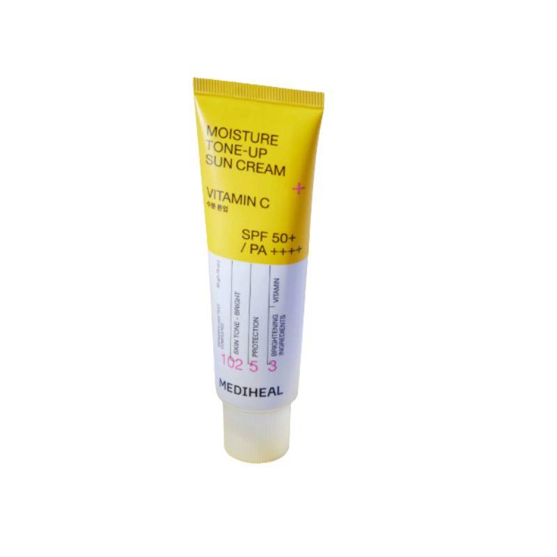 MEDIHEAL Moisture Tone Up Sun Cream SPF50+ PA++++ Brightening UV Protection Sunscreen 50ml 1