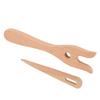 2Pcs Eye Needle Design Lucet Fork Kit Fork Type Structure Braided Craft Tools  For Bracelet Making