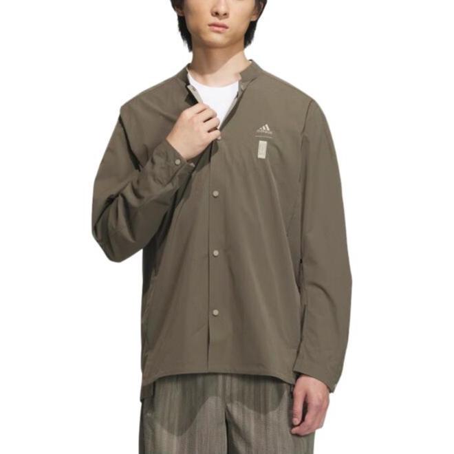 adidas Originals Quick-Dry Long-Sleeve Shirt Men Tops Khaki IW1511