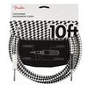 Fender/Pro 10' Instrument Cable Checkerboard Fender Shielded Cable